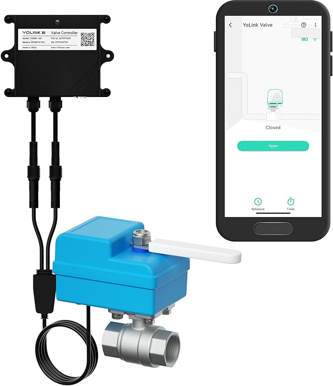 X3 Smart Valve Controller with EVO Motorized Ball Valve (3/4"), 1/4 Mile World's Longest Range Water Valve, Remote Control